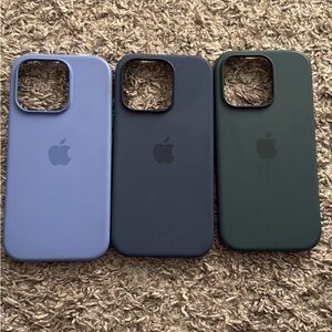 Apple iPhone Silicone Cases - Lavender, Midnight, Forest